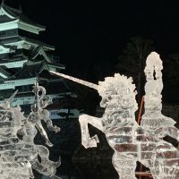 松本城　氷の彫刻展　アロマージュ